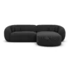 Strukturstoff L-Form Sofa Gaia