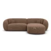 Strukturstoff L-Form Sofa Gaia