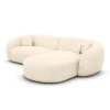 Strukturstoff L-Form Sofa Gaia