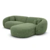 Strukturstoff L-Form Sofa Gaia