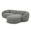 Strukturstoff L-Form Sofa Gaia