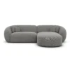 Strukturstoff L-Form Sofa Gaia