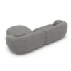 Strukturstoff L-Form Sofa Gaia
