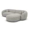 Strukturstoff L-Form Sofa Gaia