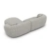 Strukturstoff L-Form Sofa Gaia