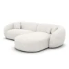 Strukturstoff L-Form Sofa Gaia