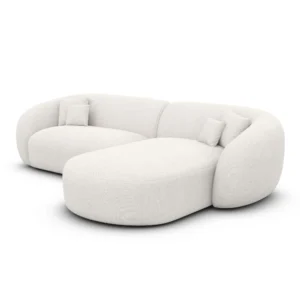 Strukturstoff L-Form Sofa Gaia