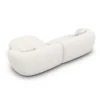 Strukturstoff L-Form Sofa Gaia