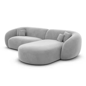 Samtstoff L-Form Sofa Gaia