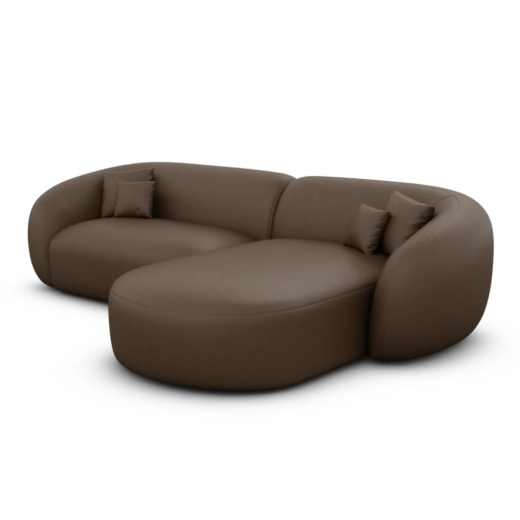 Echtleder L-Form Sofa Gaia