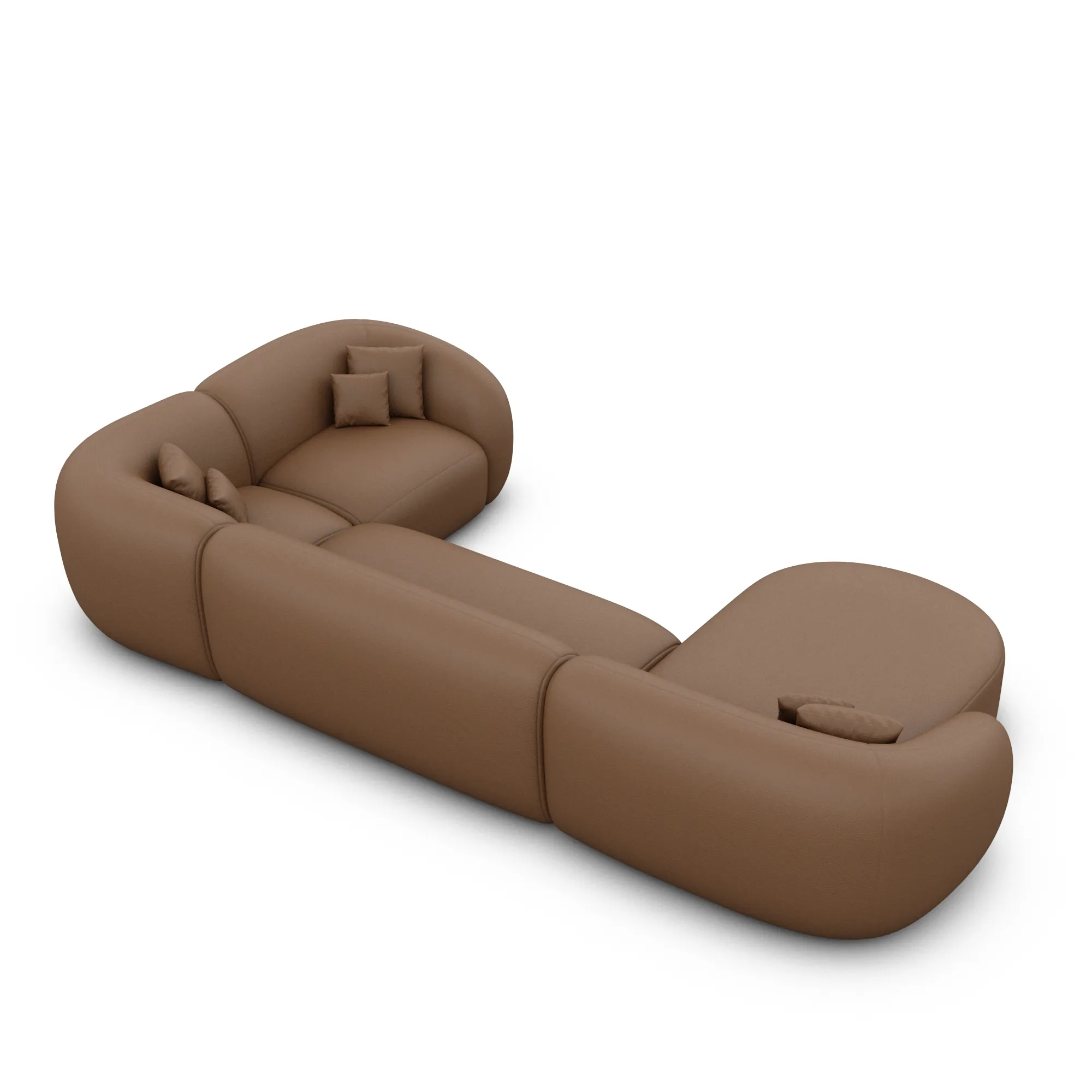 Echtleder U-Form XL Wohnlandschaft Gaia