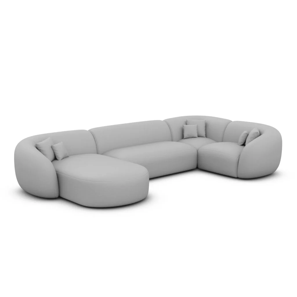 Echtleder U-Form XL Wohnlandschaft Gaia