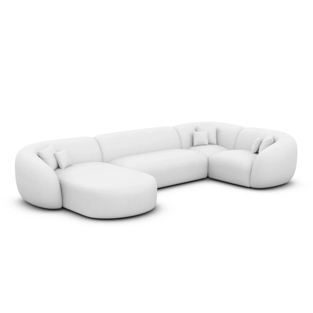 Echtleder U-Form XL Wohnlandschaft Gaia