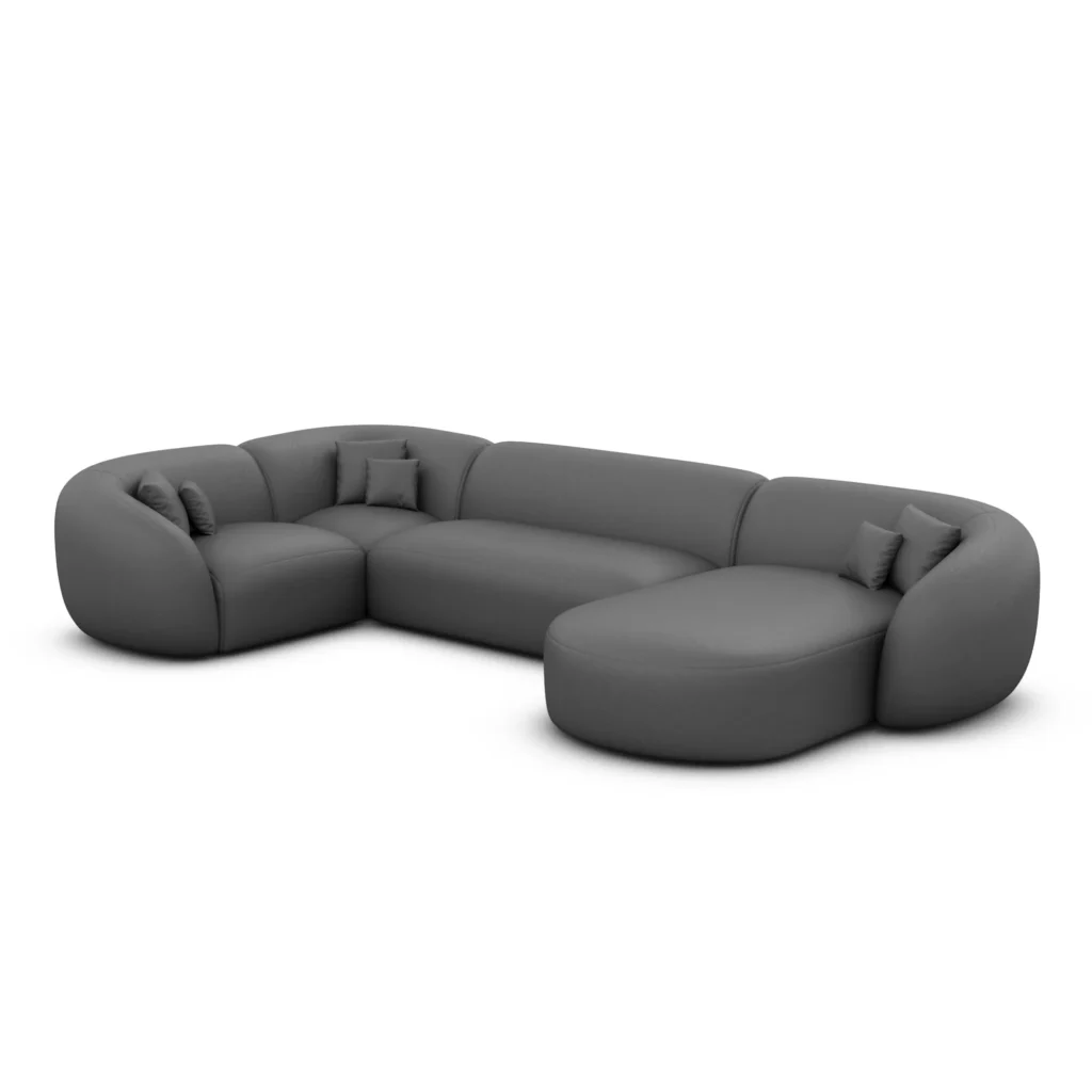 Echtleder U-Form XL Wohnlandschaft Gaia