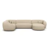 Kunstleder U-Form XL Wohnlandschaft Gaia