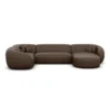 Kunstleder U-Form XL Wohnlandschaft Gaia
