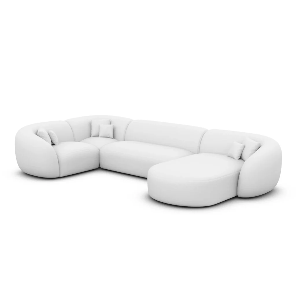 Kunstleder U-Form XL Wohnlandschaft Gaia