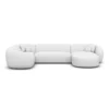 Kunstleder U-Form XL Wohnlandschaft Gaia