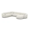 Bouclé U-Form XXL Wohnlandschaft Gaia