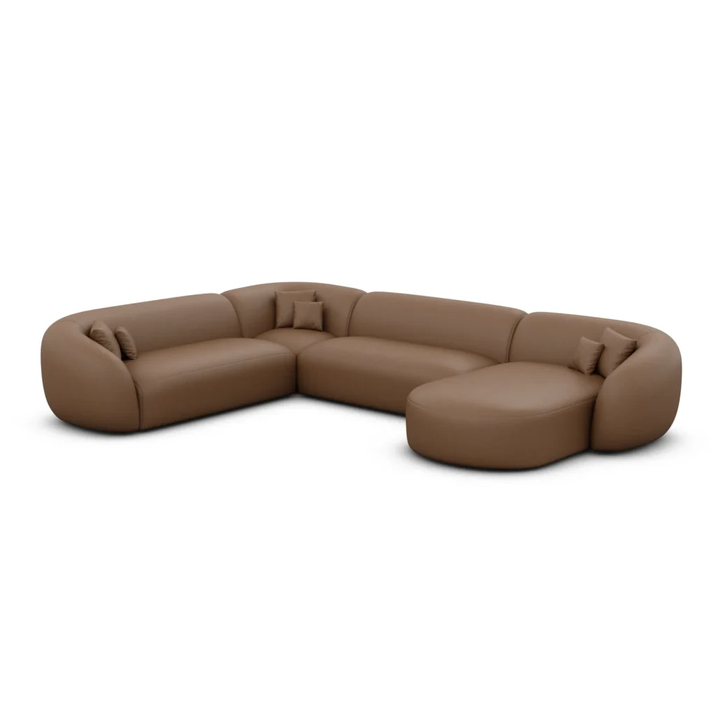 Kunstleder U-Form XXL Wohnlandschaft Gaia