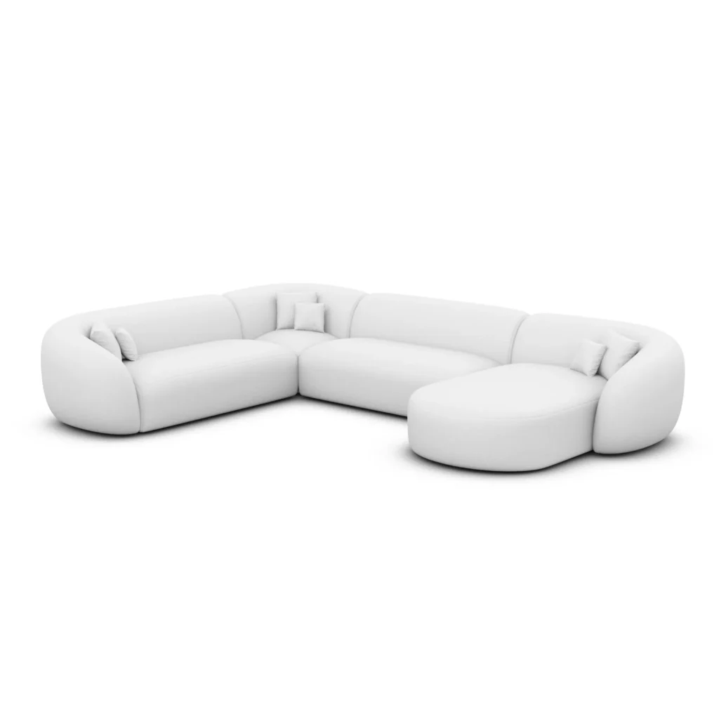 Kunstleder U-Form XXL Wohnlandschaft Gaia