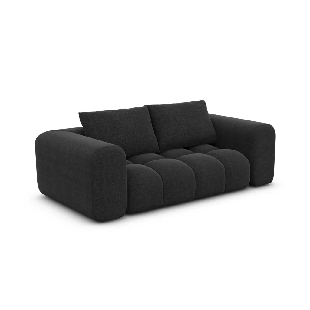 Strukturstoff 2-Sitzer Couch Lavera