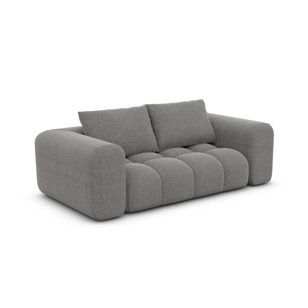 Strukturstoff 2-Sitzer Couch Lavera