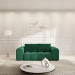 Samtstoff 2-Sitzer Couch Lavera