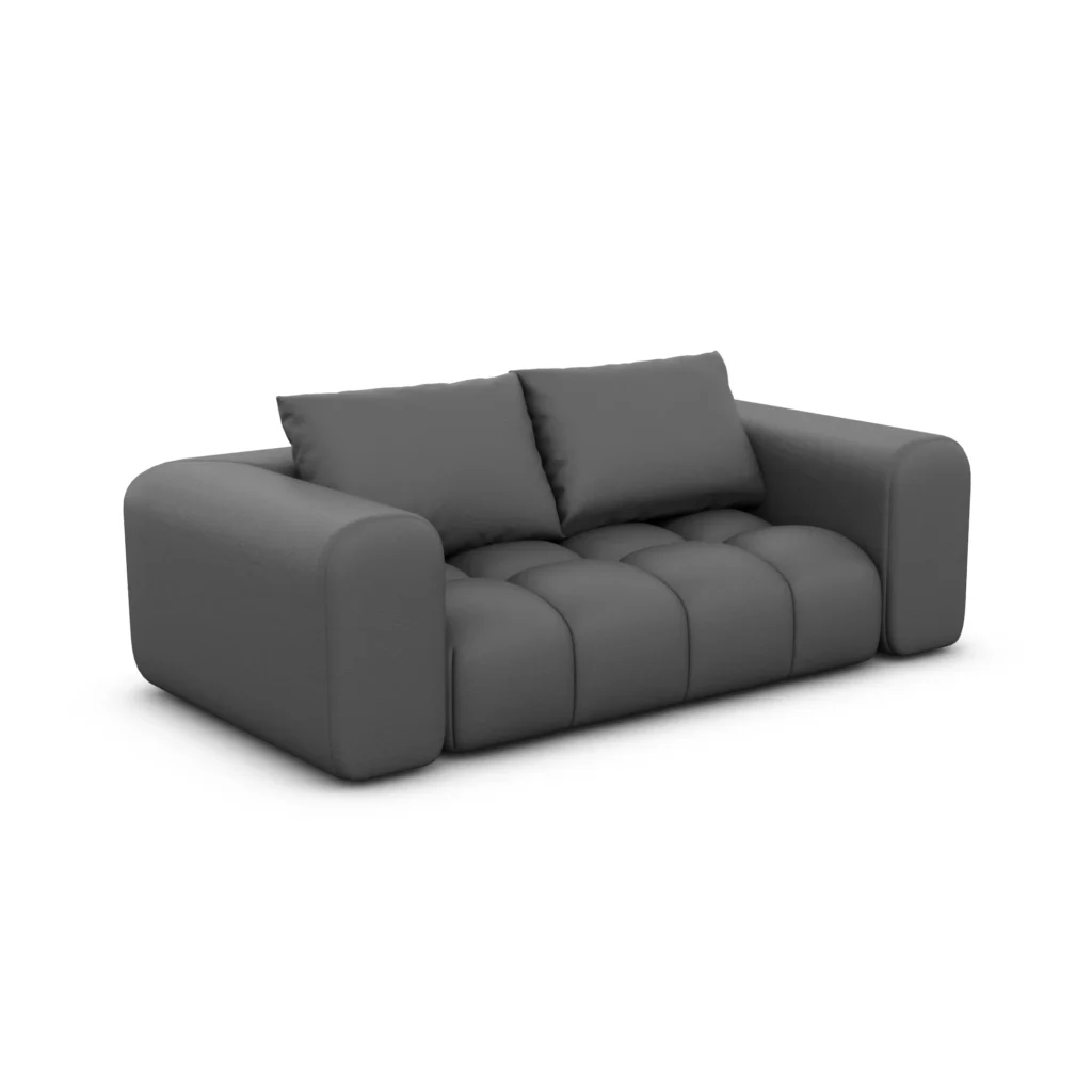 Echtleder 2-Sitzer Couch Lavera