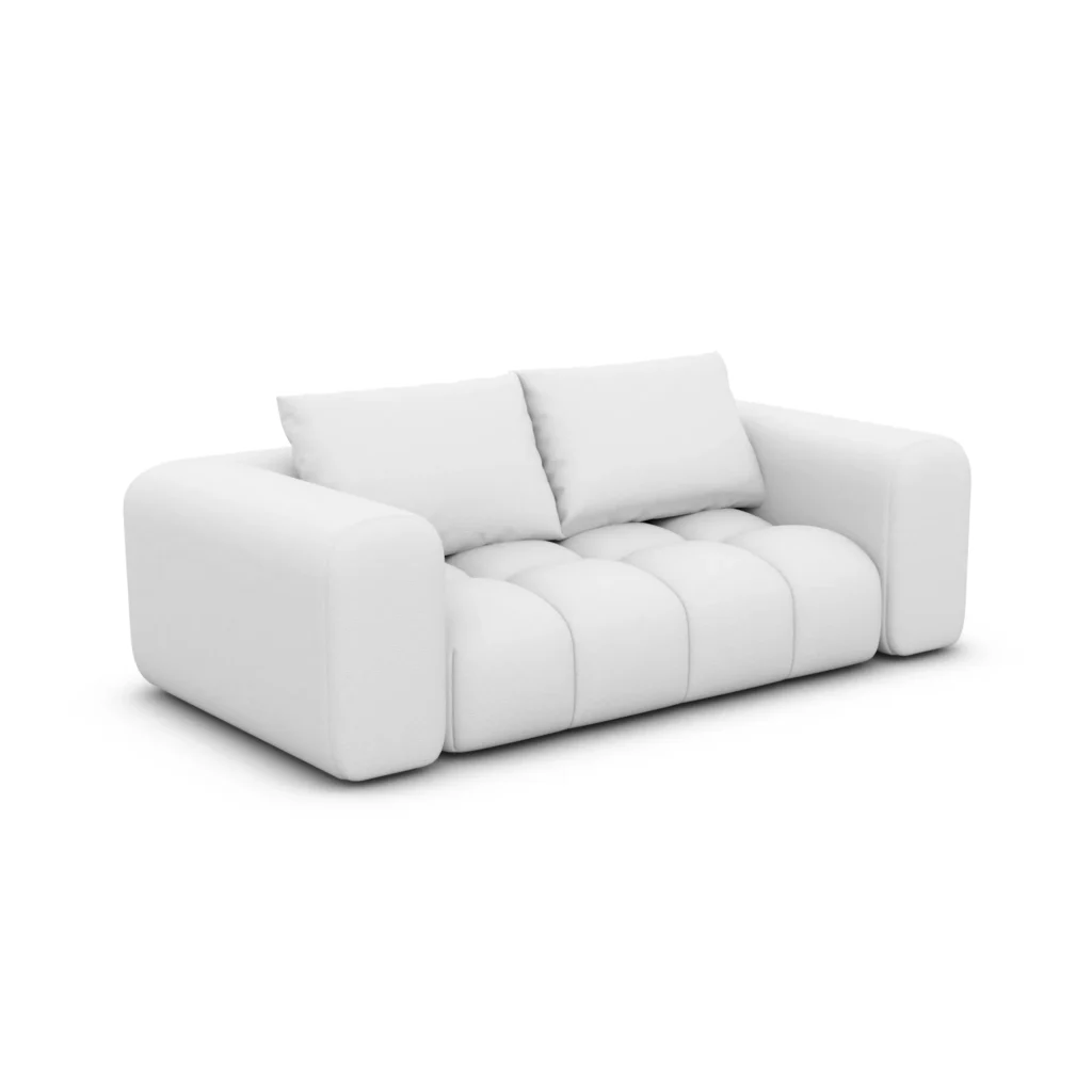 Kunstleder 2-Sitzer Couch Lavera