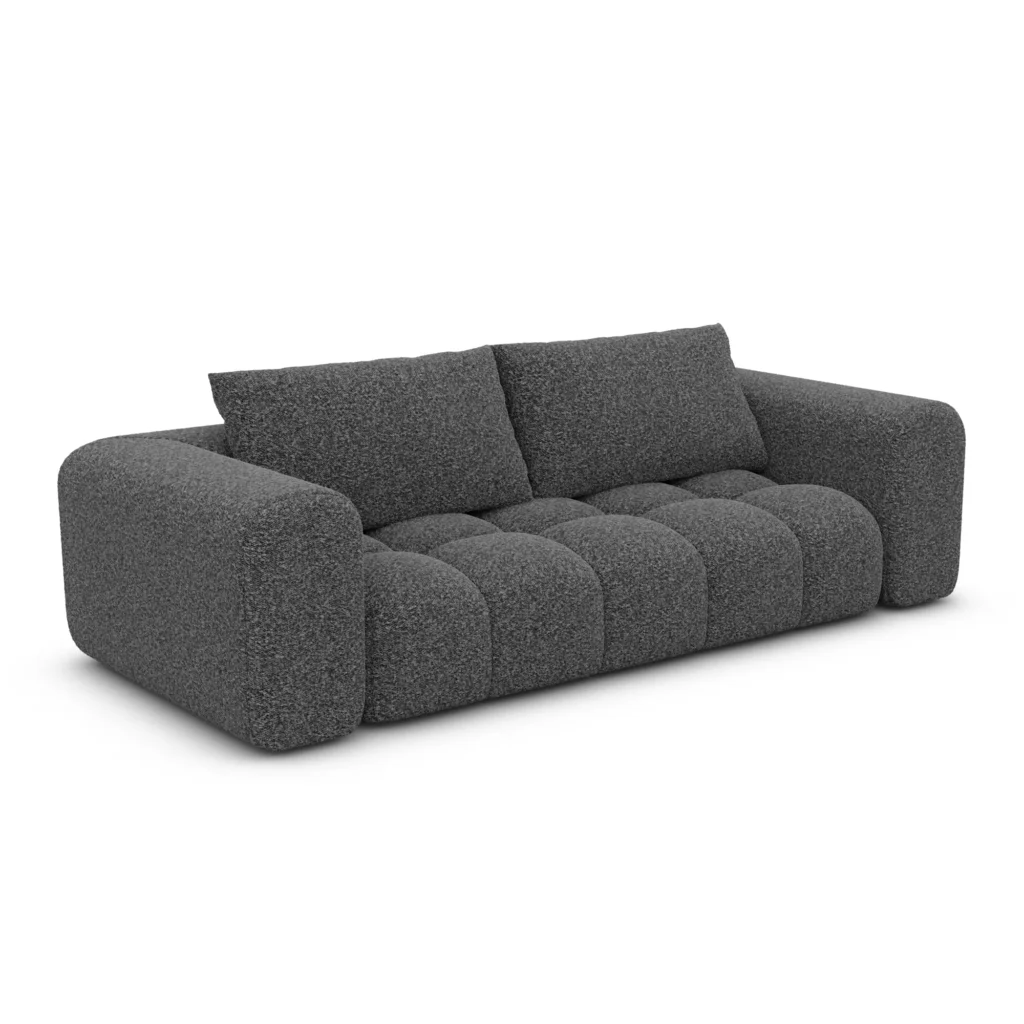 Bouclé 3-Sitzer Couch Lavera