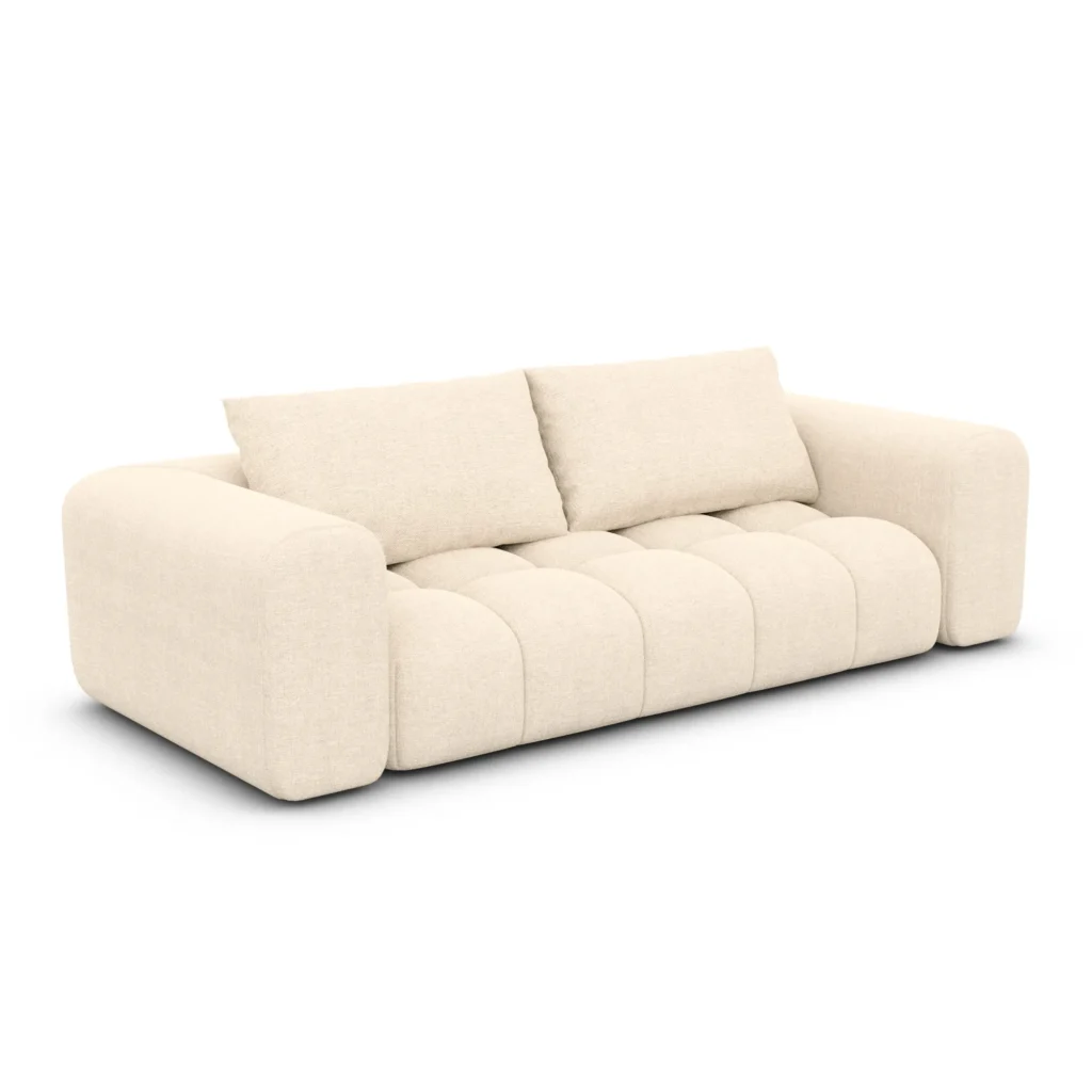 Strukturstoff 3-Sitzer Couch Lavera