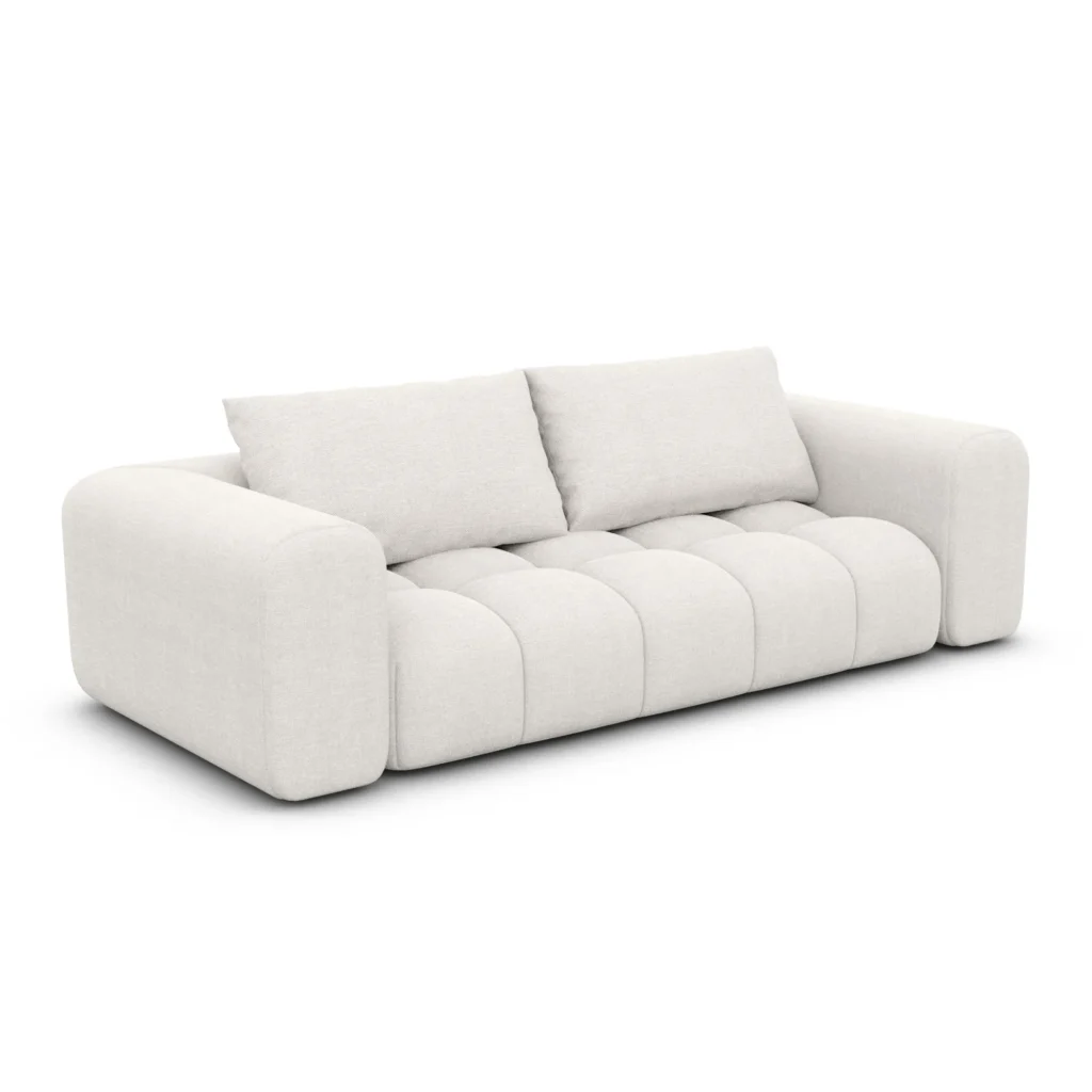 Strukturstoff 3-Sitzer Couch Lavera