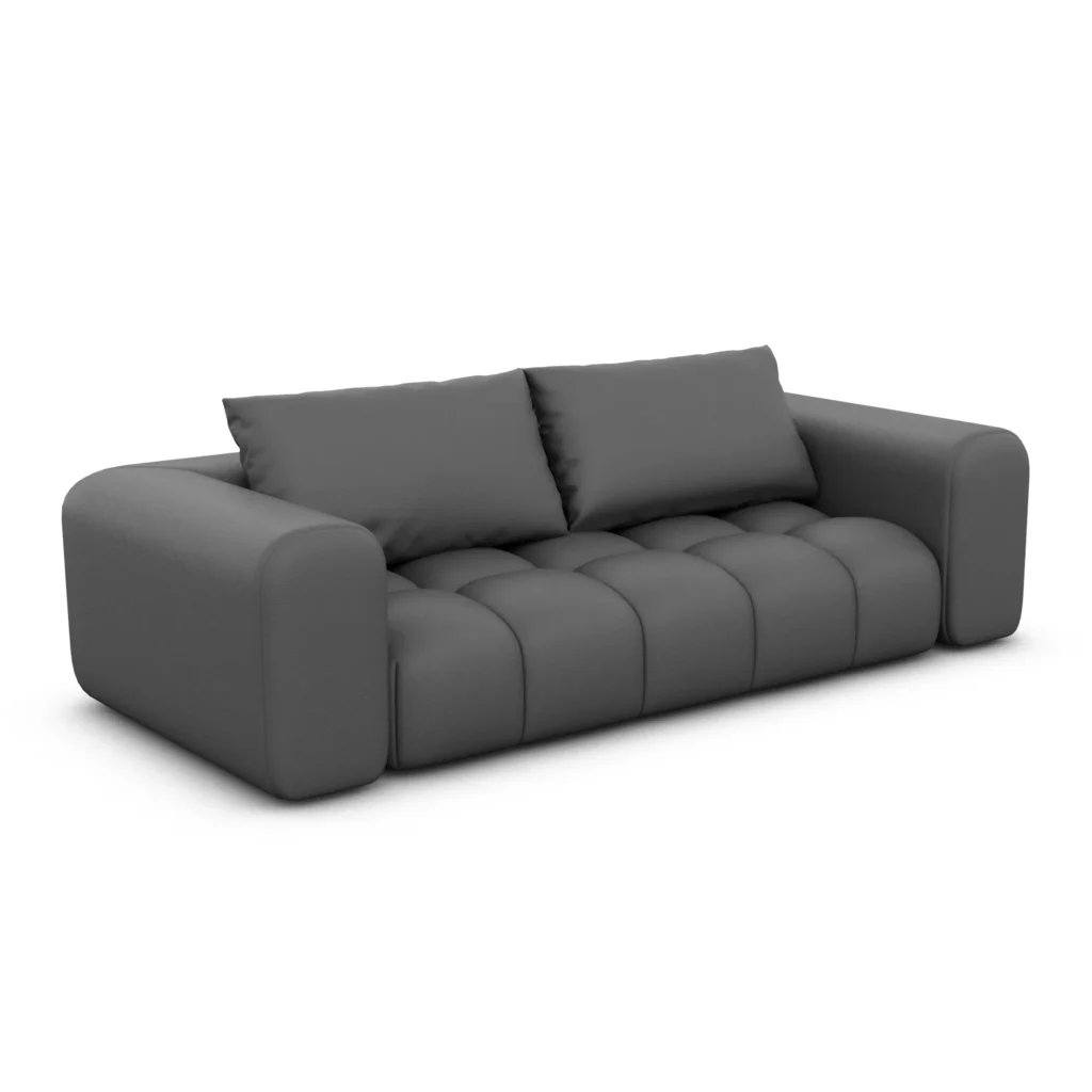 Echtleder 3-Sitzer Couch Lavera