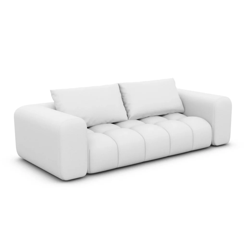Echtleder 3-Sitzer Couch Lavera