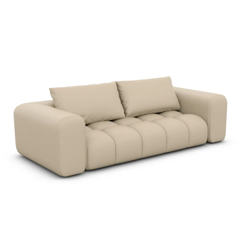 Kunstleder 3-Sitzer Couch Lavera