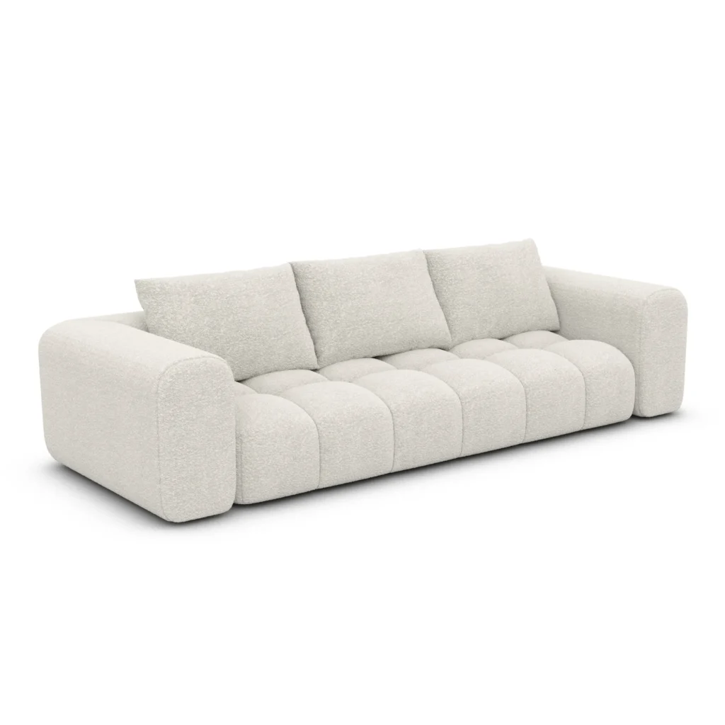 Bouclé 4-Sitzer Couch Lavera
