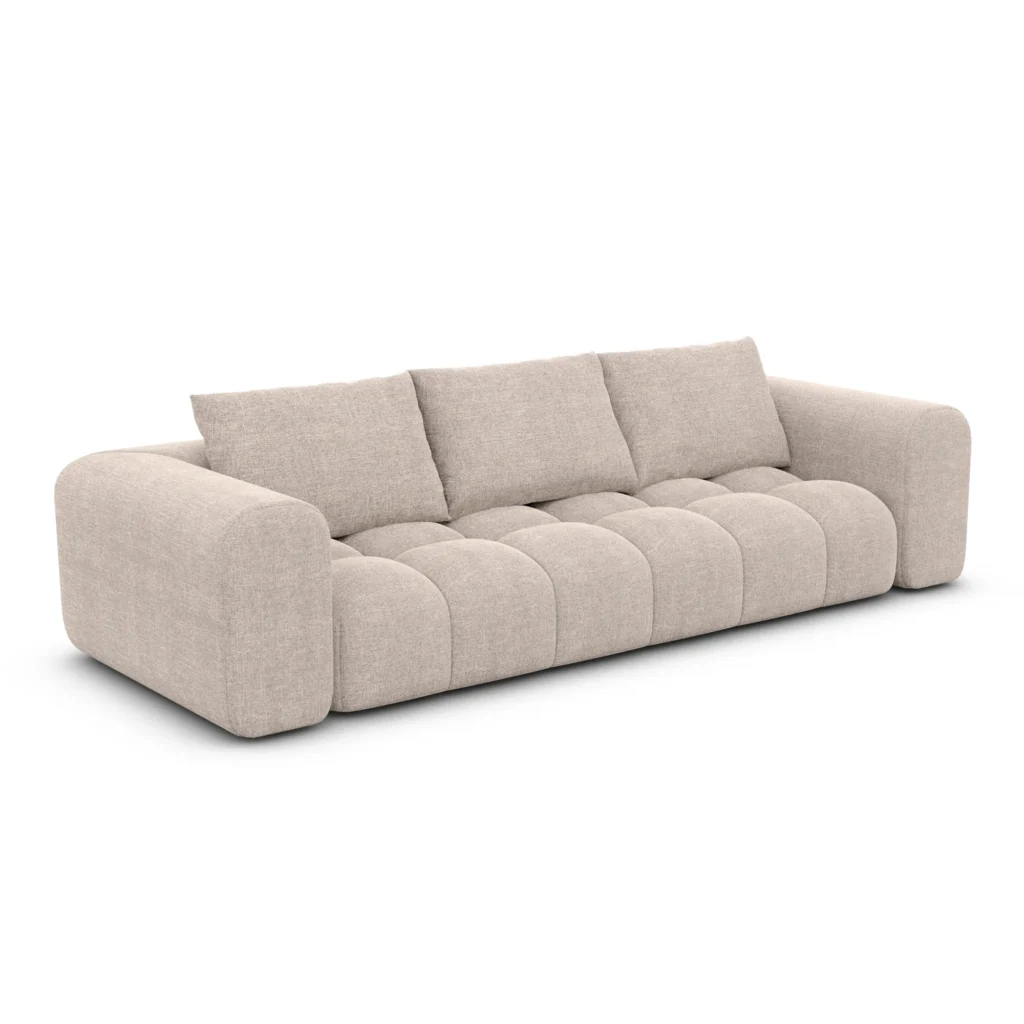 Strukturstoff 4-Sitzer Couch Lavera