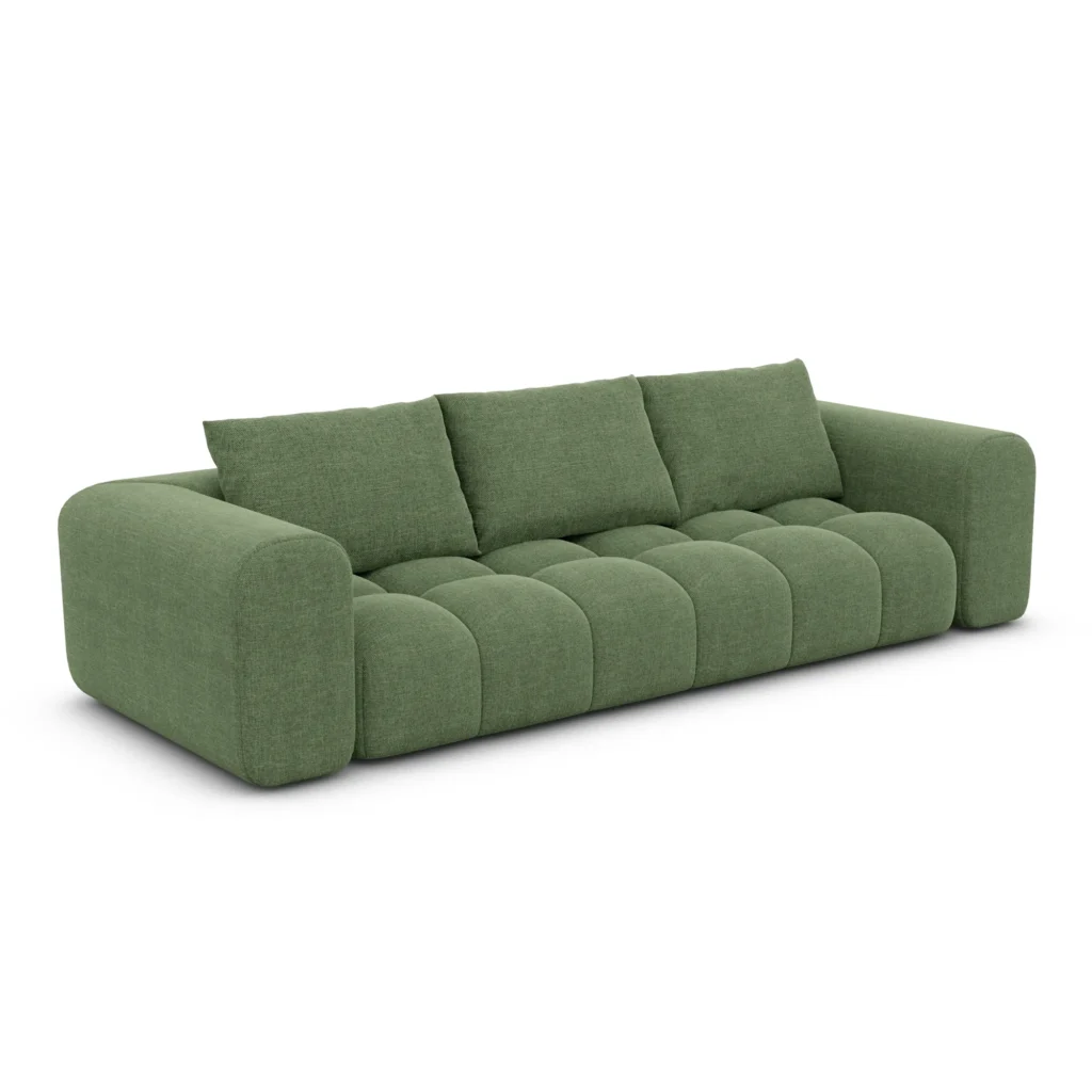 Strukturstoff 4-Sitzer Couch Lavera