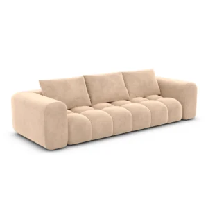 Samtstoff 4-Sitzer Couch Lavera