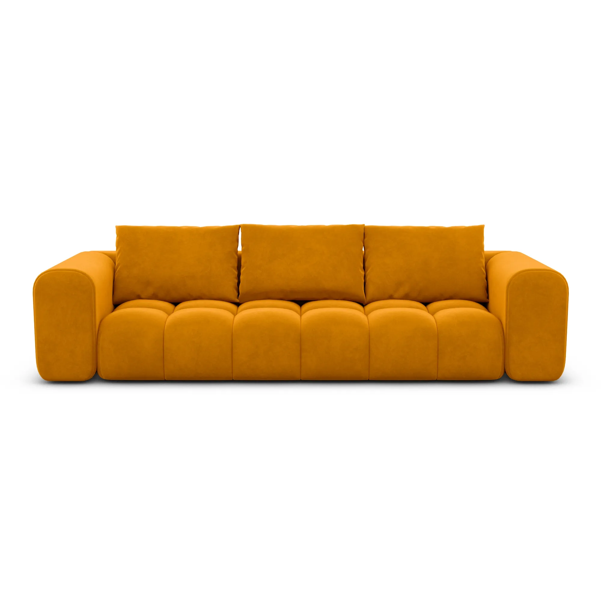 Samtstoff 4-Sitzer Couch Lavera