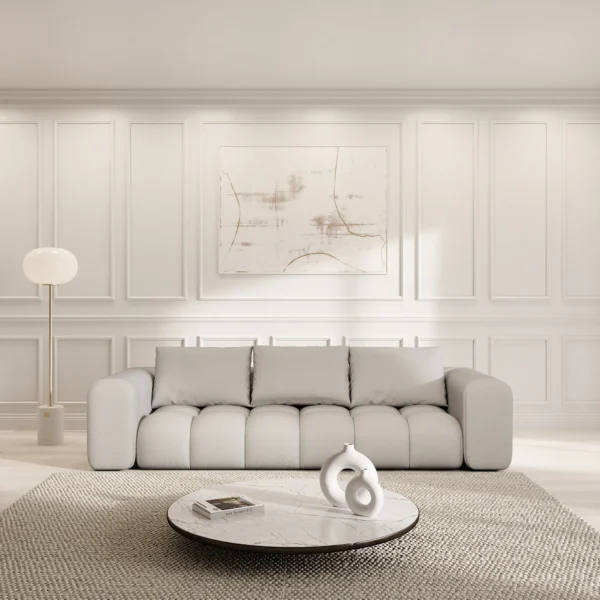Echtleder 4-Sitzer Couch Lavera