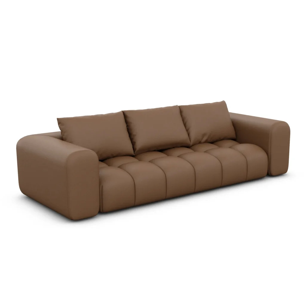 Kunstleder 4-Sitzer Couch Lavera
