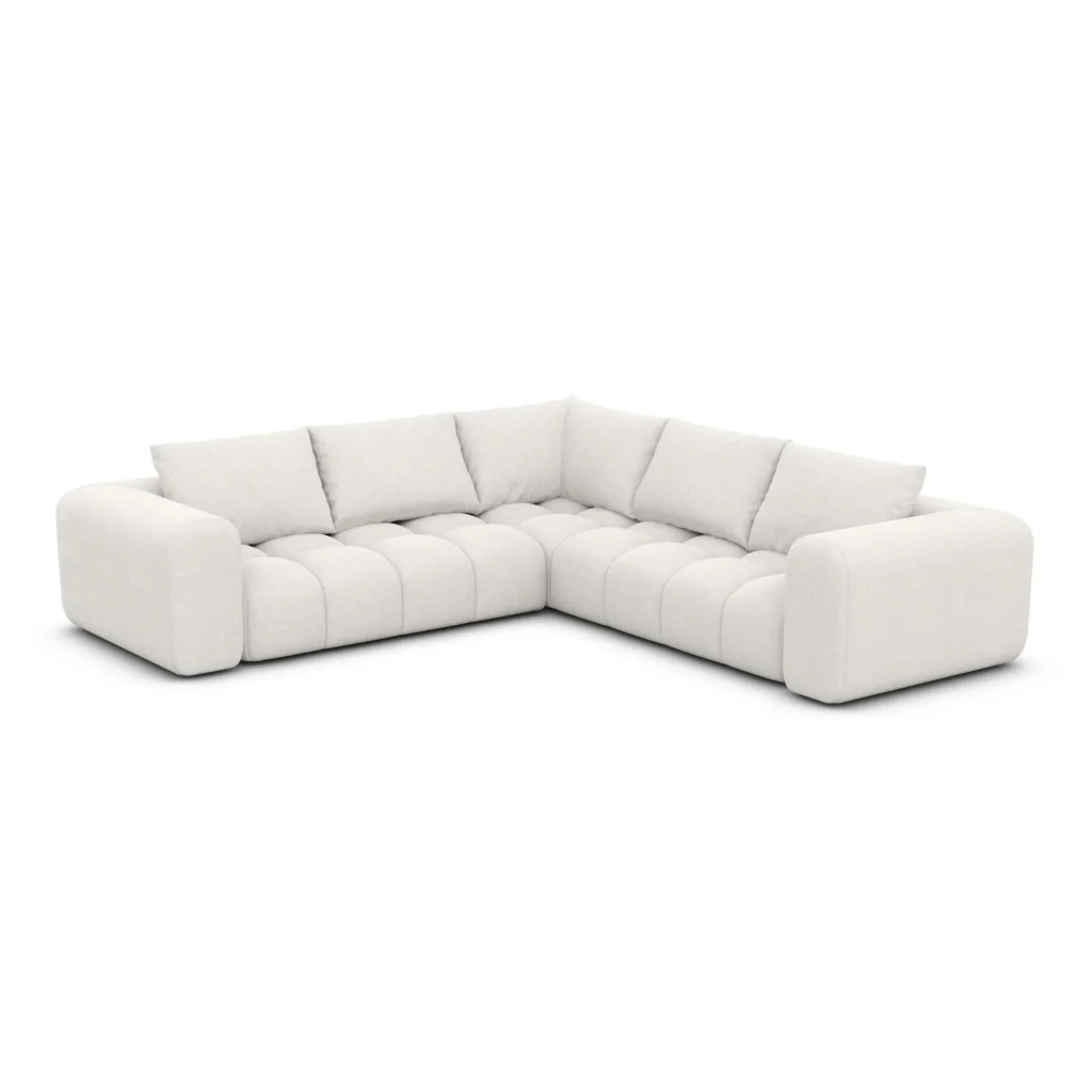 Strukturstoff Ecksofa Lavera