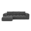 Bouclé L-Form Sofa Lavera