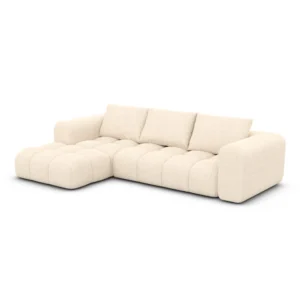 Strukturstoff L-Form Sofa Lavera