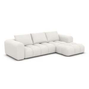 Strukturstoff L-Form Sofa Lavera