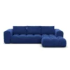 Samtstoff L-Form Sofa Lavera