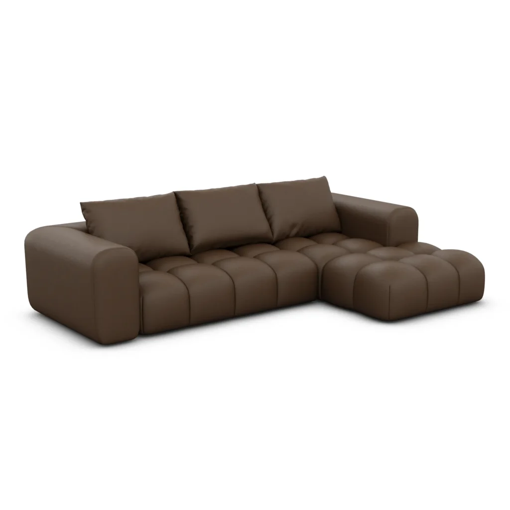 Echtleder L-Form Sofa Lavera