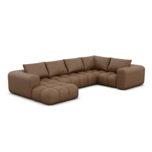 Echtleder U-Form XL Wohnlandschaft Lavera
